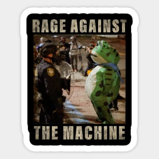 Vintage Portland-Frog Protest Rage Against Machine Sticker